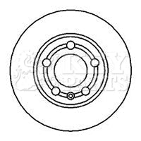 Key Parts - BRAKE DISC PAIR - KBD4065 - Fits: Audi,Skoda,VW,Seat. 96- rear