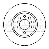 Key Parts - BRAKE DISC PAIR - KBD4074 - Fits: Vaux,opel.astra,meriva, 98-