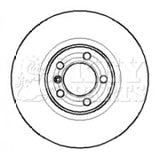 Key Parts - BRAKE DISC PAIR - KBD4085 - Fits: Discovery 98-04