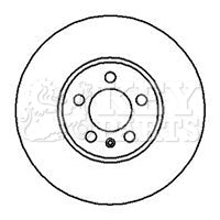 Key Parts - BRAKE DISC PAIR - KBD4105 - Fits: Audi,seat,skoda,VW.96-
