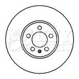 Key Parts - BRAKE DISC PAIR - KBD4105 - Fits: Audi,seat,skoda,VW.96-