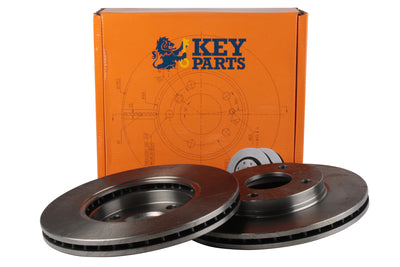 Key Parts - BRAKE DISC PAIR - KBD4120 - Fits: Ford Fiesta,Focus,Fusion 98-05