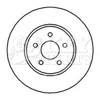 Key Parts - BRAKE DISC PAIR - KBD4238 - Fits: Ford Mondeo.jag/daimler. 00-