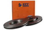 Key Parts - BRAKE DISC PAIR - KBD4245 - Fits: Cit.C2,C3,C5,Peu.206,307 96-