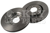 Key Parts - BRAKE DISC PAIR - KBD4245 - Fits: Cit.C2,C3,C5,Peu.206,307 96-