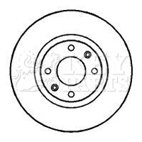 Key Parts - BRAKE DISC PAIR - KBD4246 - Fits: Cit.C5,Xsara.Peu.207,307.00-