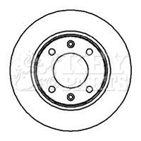 Key Parts - BRAKE DISC PAIR - KBD4249 - Fits: Cit.C4. Peu.307. 01-