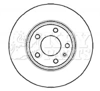 Key Parts - BRAKE DISC PAIR - KBD4297 - Fits: GM, Nissan, Renault Vans 01-