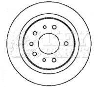 Key Parts - BRAKE DISC PAIR - KBD4319 - Fits: Vaux,opel,saab.98-