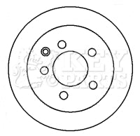 Key Parts - BRAKE DISC PAIR - KBD4368 - Fits: Nissan X-Trail 01-
