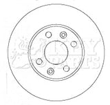 Key Parts - BRAKE DISC PAIR - KBD4434 - Fits: Nissan Micra 03-