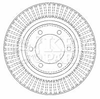 Key Parts - BRAKE DISC PAIR - KBD4502 - Fits: Landcruiser 3.0/4.0 03-09