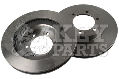 Key Parts - BRAKE DISC PAIR - KBD4502 - Fits: Landcruiser 3.0/4.0 03-09