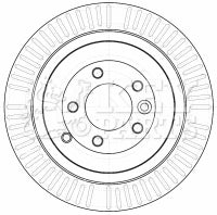 Key Parts - BRAKE DISC PAIR - KBD4533 - Fits: Disco 3/4, RR Sport
