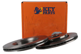 Key Parts - BRAKE DISC PAIR - KBD4534 - Fits: Citroen C1/Peu 107 05/05-
