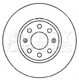 Key Parts - BRAKE DISC PAIR - KBD4553 - Fits: Fiat Grande Punto  05-