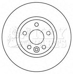 Key Parts - BRAKE DISC PAIR - KBD4567 - Fits: Ford Mondeo, Galaxy, S-Max 07-
