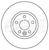 Key Parts - BRAKE DISC PAIR - KBD4567 - Fits: Ford Mondeo, Galaxy, S-Max 07-