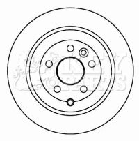 Key Parts - BRAKE DISC PAIR - KBD4599 - Fits: Freelander 2.2 TD4