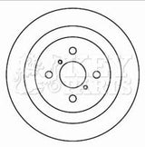 Key Parts - BRAKE DISC PAIR - KBD4601 - Fits: Yaris 06-