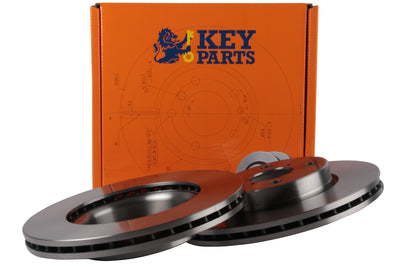 Key Parts - BRAKE DISC PAIR - KBD4604 - Fits: Toyota Yaris 06-