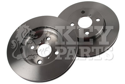 Key Parts - BRAKE DISC PAIR - KBD4604 - Fits: Toyota Yaris 06-