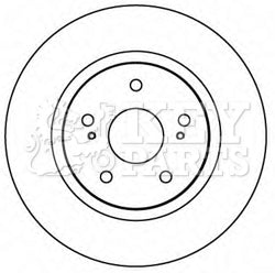Key Parts - BRAKE DISC PAIR - KBD4607 - Fits: Suzuki Grand Vitara 05-
