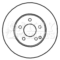 Key Parts - BRAKE DISC PAIR - KBD4629 - Fits: C Class C200 CDI 07-