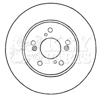 Key Parts - BRAKE DISC PAIR - KBD4639 - Fits: CRV III 07-