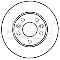 Key Parts - BRAKE DISC PAIR - KBD4640 - Fits: Renault Megane III