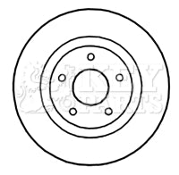 Key Parts - BRAKE DISC PAIR - KBD4657 - Fits: Qashqai 07 -