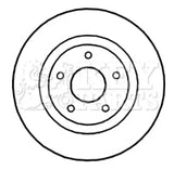 Key Parts - BRAKE DISC PAIR - KBD4657 - Fits: Qashqai 07 -
