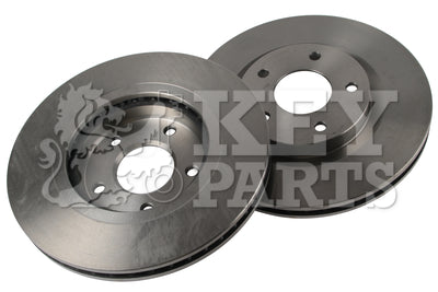 Key Parts - BRAKE DISC PAIR - KBD4657 - Fits: Qashqai 07 -