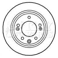 Key Parts - BRAKE DISC PAIR - KBD4699 - Fits: i30,  cee'd 07-