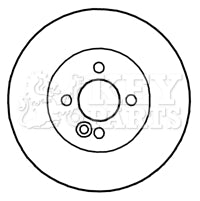 Key Parts - BRAKE DISC PAIR - KBD4732 - Fits: Mini 06-