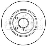 Key Parts - BRAKE DISC PAIR - KBD4745 - Fits: Avensis 1.6,1.8,2.0 09-