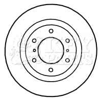 Key Parts - BRAKE DISC PAIR - KBD4754 - Fits: Shogun (V98) 07-