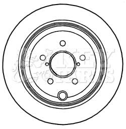 Key Parts - BRAKE DISC PAIR - KBD4756 - Fits: Impreza 1.5, 2.0 07-