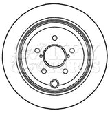 Key Parts - BRAKE DISC PAIR - KBD4756 - Fits: Impreza 1.5, 2.0 07-