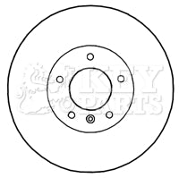 Key Parts - BRAKE DISC PAIR - KBD4782 - Fits: 3 Series (E90,E91) 05-