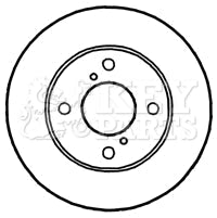 Key Parts - BRAKE DISC PAIR - KBD4787 - Fits: Pixo, Alto 09-