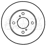 Key Parts - BRAKE DISC PAIR - KBD4787 - Fits: Pixo, Alto 09-