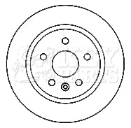 Key Parts - BRAKE DISC PAIR - KBD4798 - Fits: Astra 09-