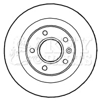 Key Parts - BRAKE DISC PAIR - KBD4799 - Fits: Astra 09-