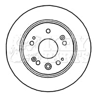 Key Parts - BRAKE DISC PAIR - KBD4804 - Fits: CR-V 01-06