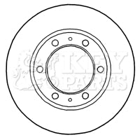 Key Parts - BRAKE DISC PAIR - KBD4815 - Fits: Hi-Lux 05-