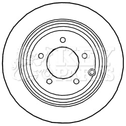 Key Parts - BRAKE DISC PAIR - KBD4820 - Fits: Caliber 06-