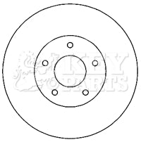 Key Parts - BRAKE DISC PAIR - KBD4821 - Fits: Caliber 06-