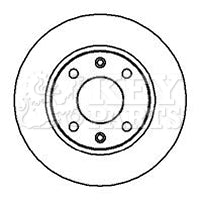Key Parts - BRAKE DISC PAIR - KBD4838 - Fits: Cit.Saxo,ZX,C15D.Peu.106,206