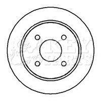 Key Parts - BRAKE DISC PAIR - KBD4869 - Fits: Ford.focus,Sierra, 85-